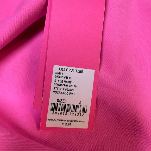 Lilly Pulitzer Corso Pants UPF 50+ 8 Cocatoo Pink NWT - Picture 5 of 11
